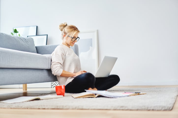 Woman-working-from-home