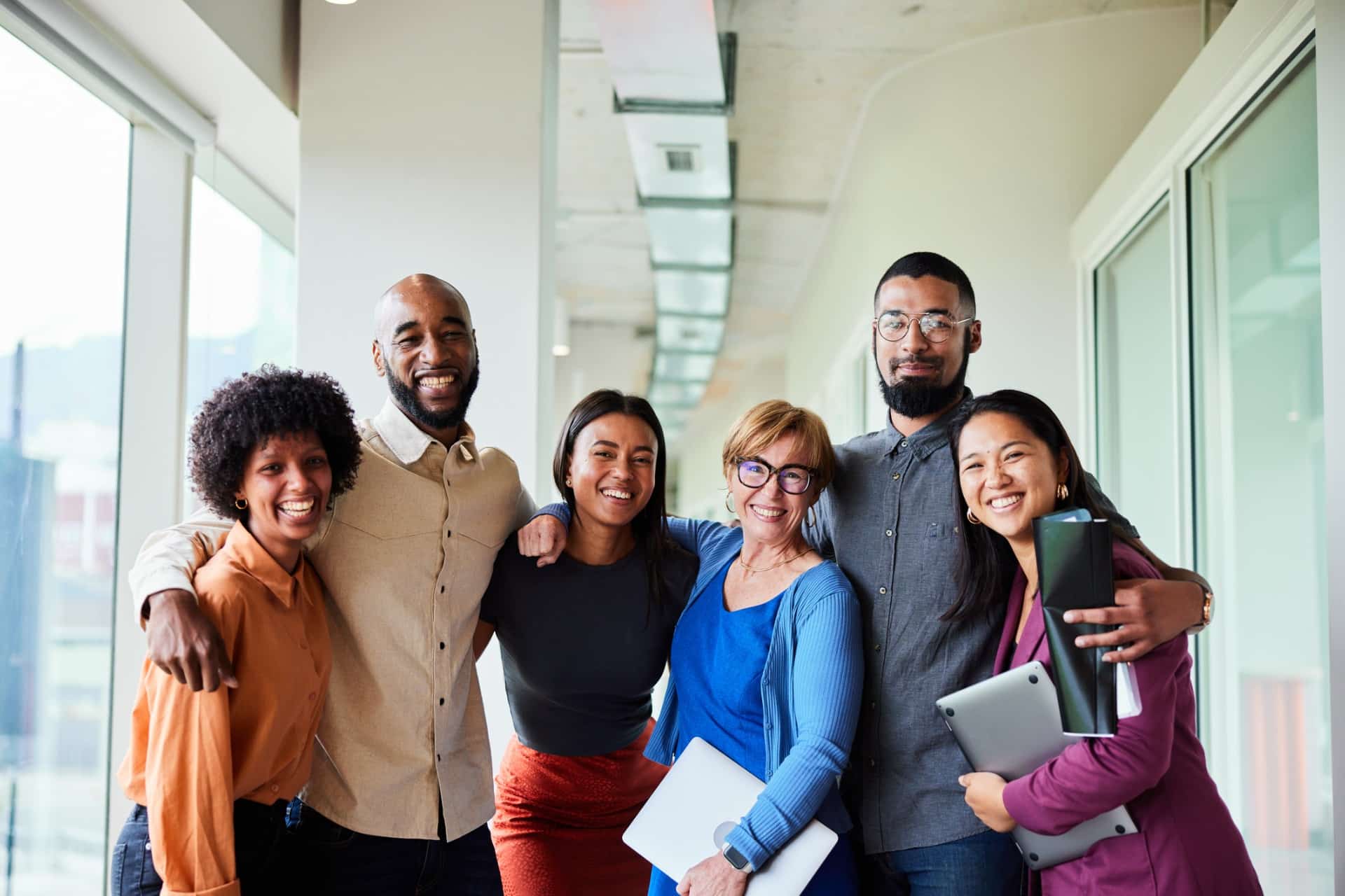 A group of coworkers